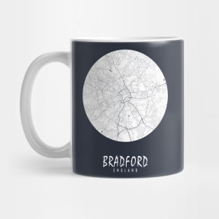 Bradford, England, UK City Map - Full Moon Mug